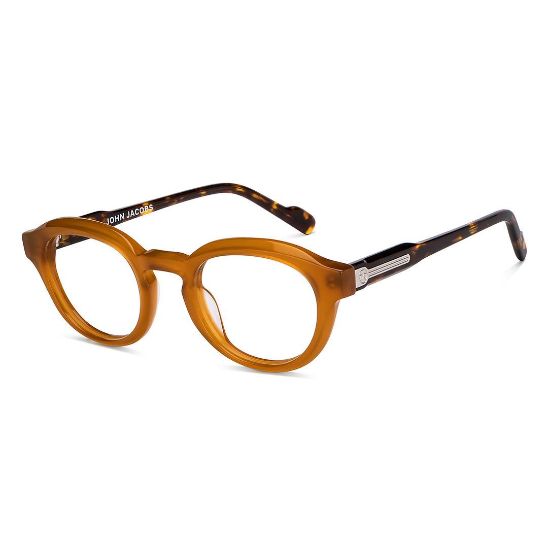 John Jacobs Online Light Brown Full Rim Round right side