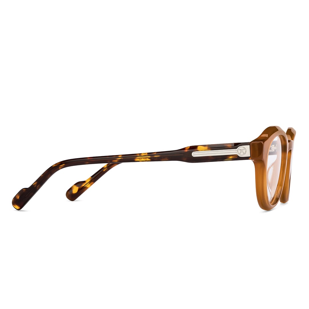 John Jacobs Online Light Brown Full Rim Round left side