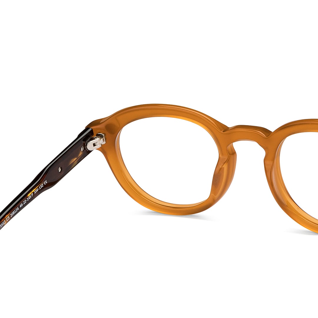 John Jacobs Online Light Brown Full Rim Round right side