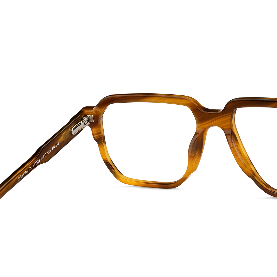 John Jacobs Online Light Brown Full Rim Square right side