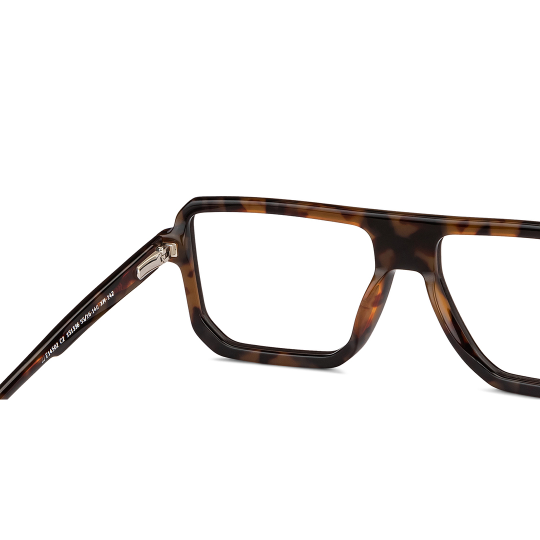 John Jacobs Light Brown Full Rim Square right side