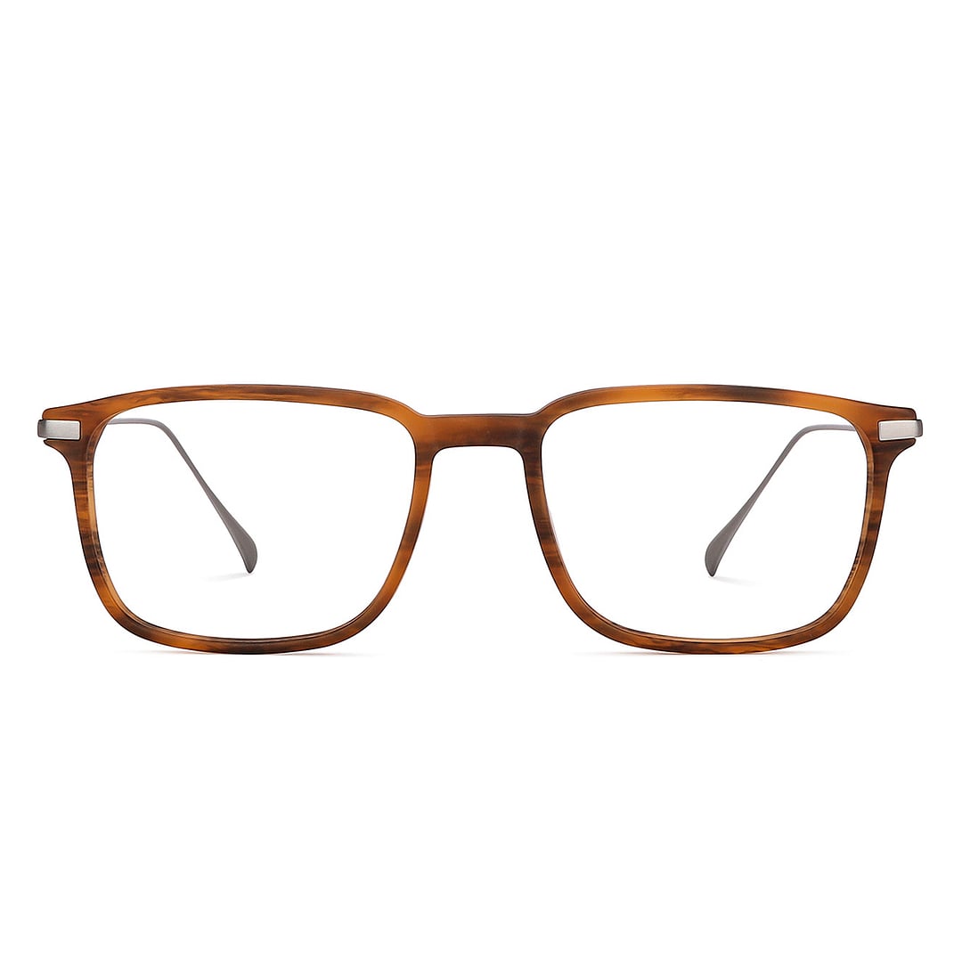 John Jacobs Light Brown Full Rim Square right side
