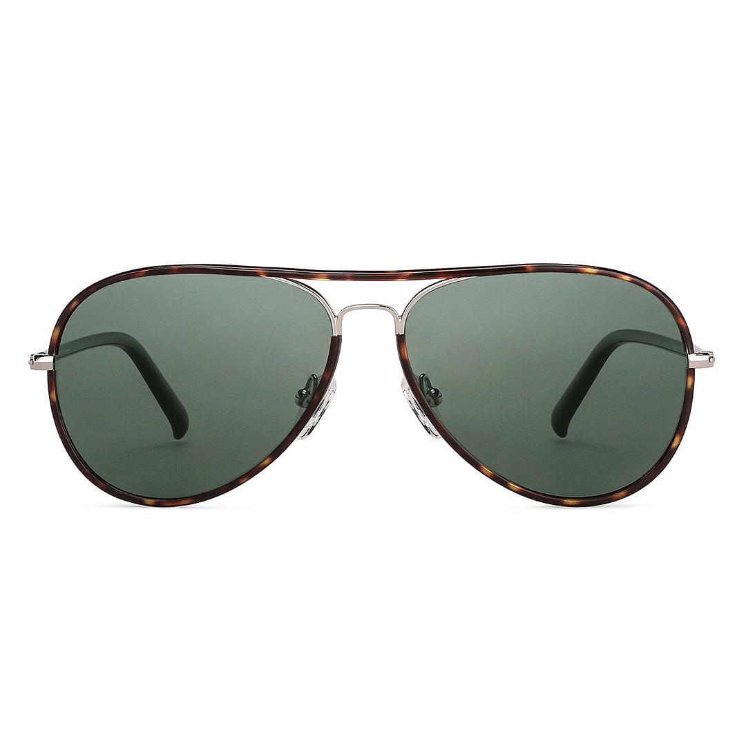 John Jacobs Brown Full Rim Aviator right side