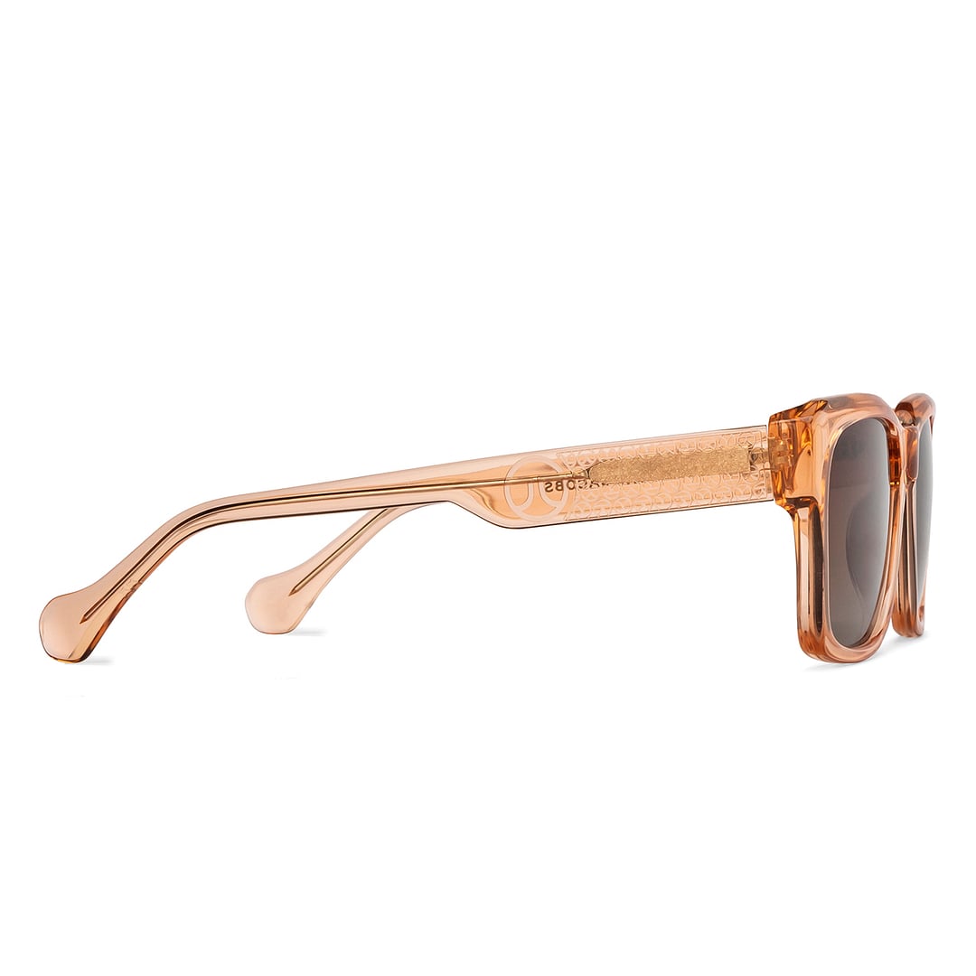John Jacobs Brown Full Rim Square left side