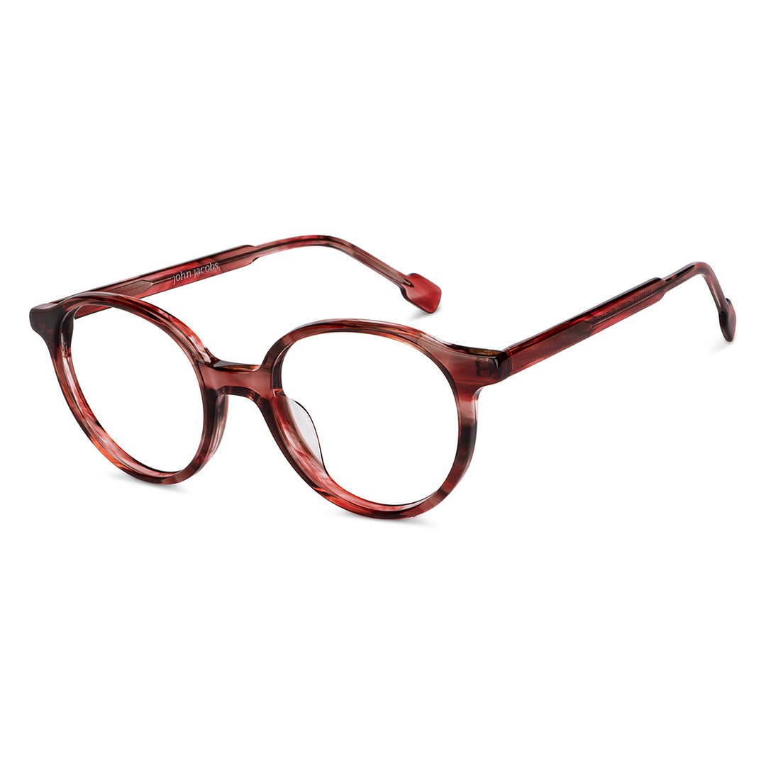 John Jacobs Online Light Brown Full Rim Round right side