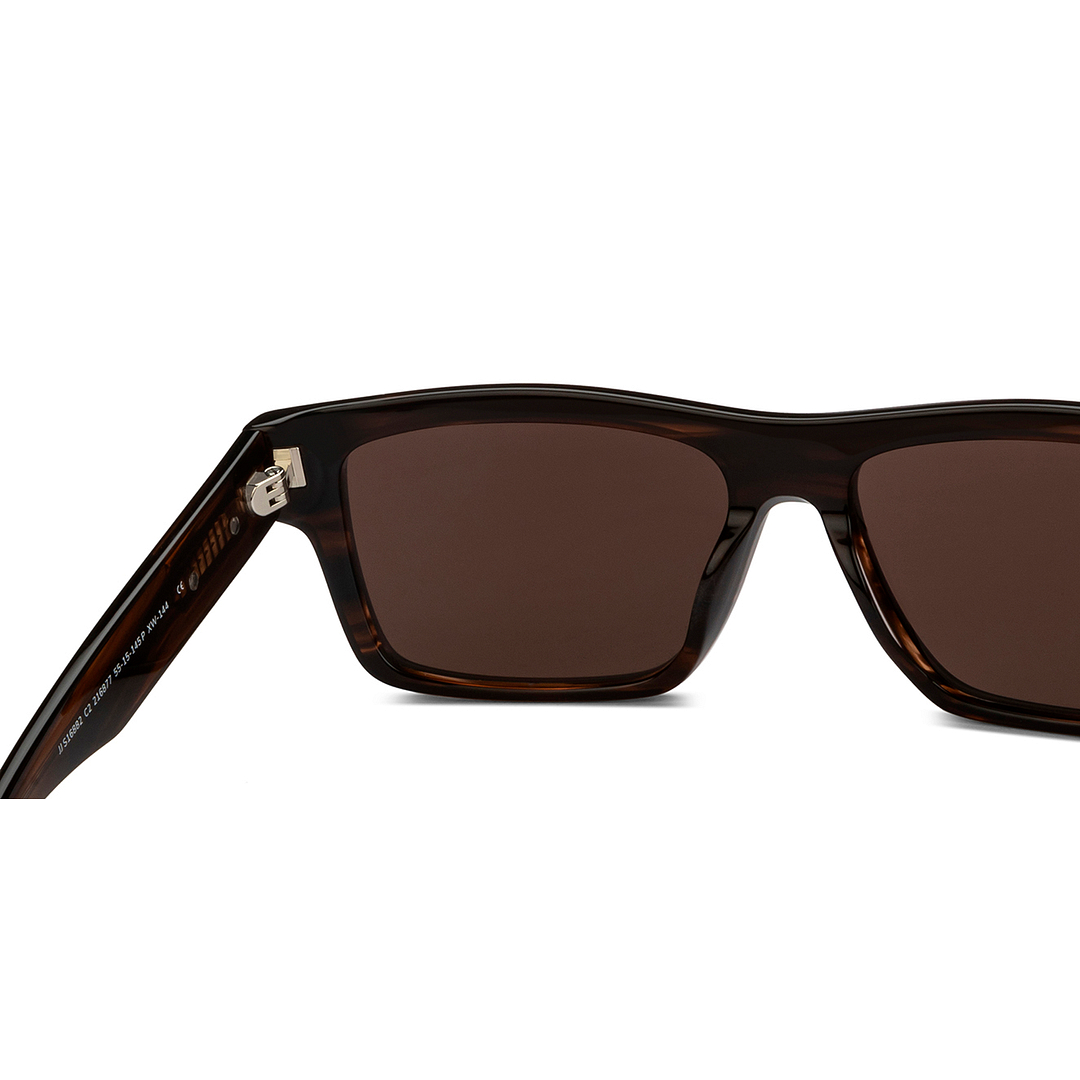 John Jacobs Brown Full Rim Rectangle right side