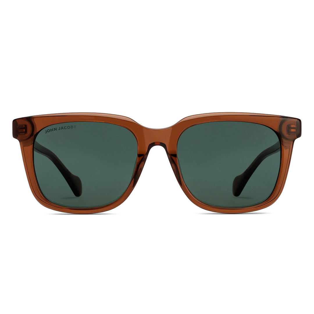 John Jacobs Brown Full Rim Square right side