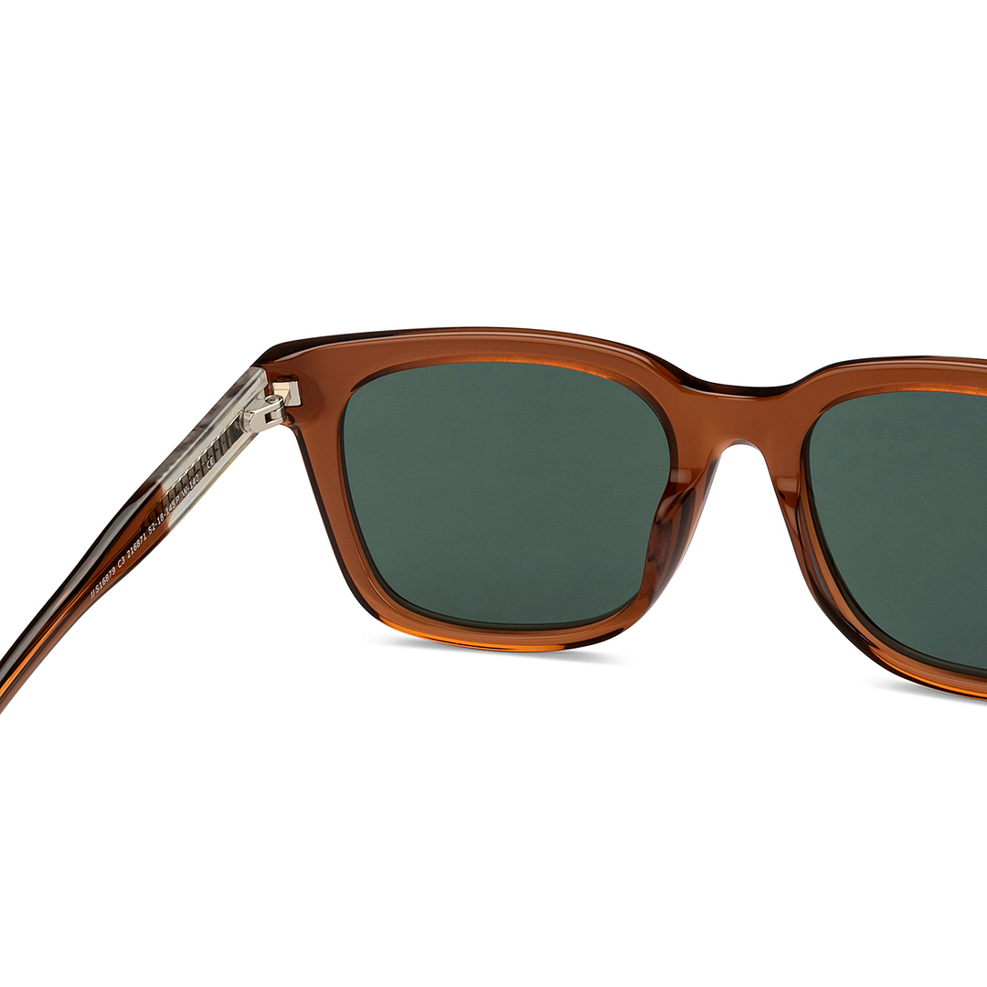 John Jacobs Brown Full Rim Square right side