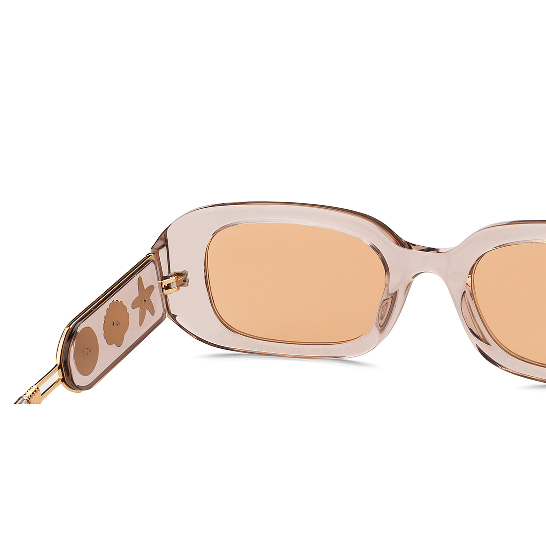 John Jacobs Brown Full Rim Rectangle right side