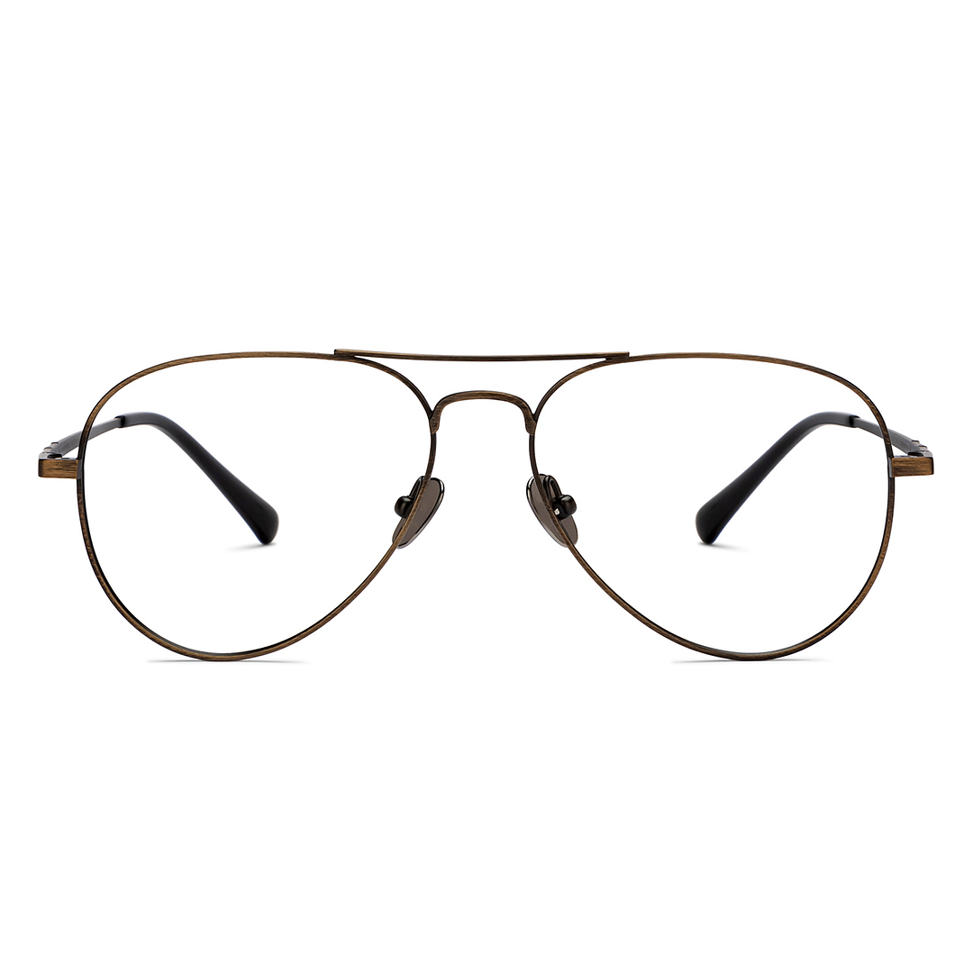 John Jacobs Black Full Rim Aviator left side