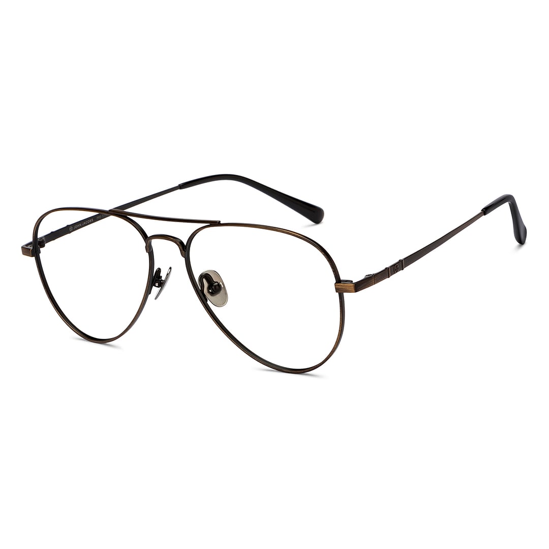 John Jacobs Black Full Rim Aviator right side