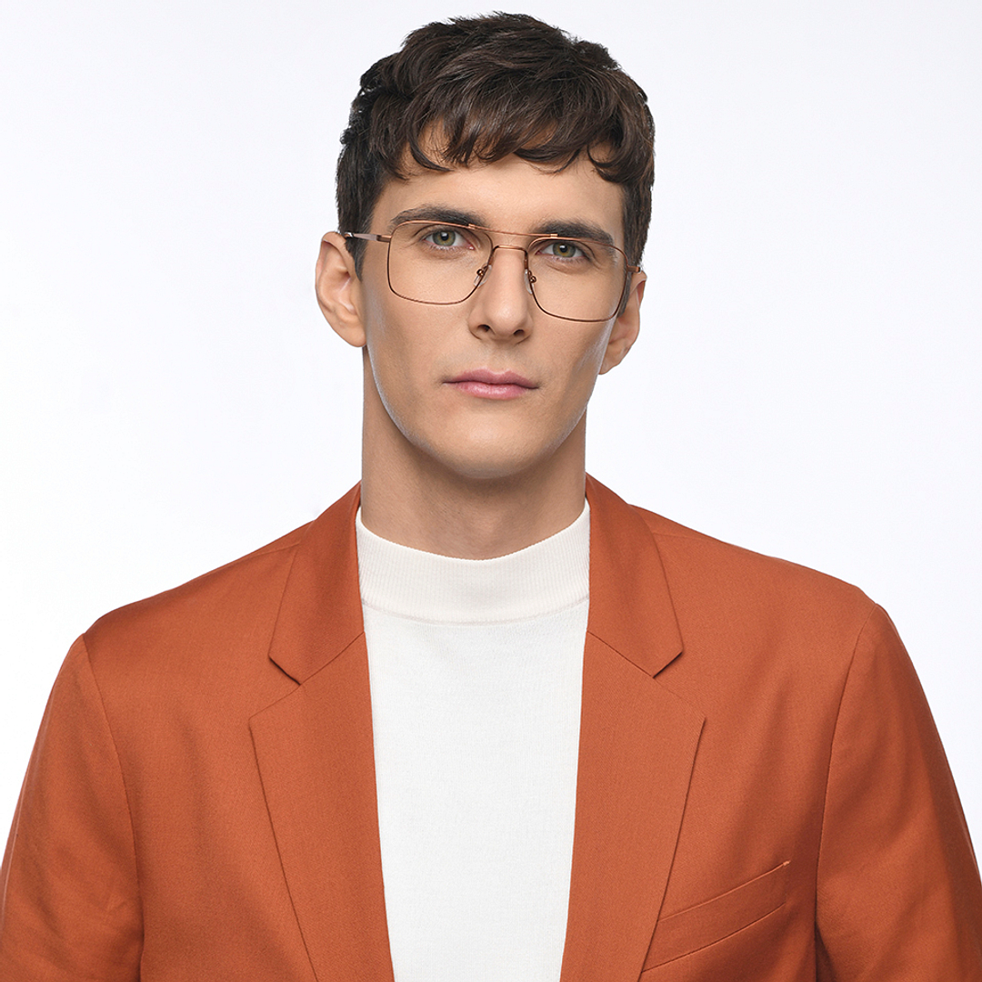 John Jacobs Online Dark Brown Full Rim Square right side