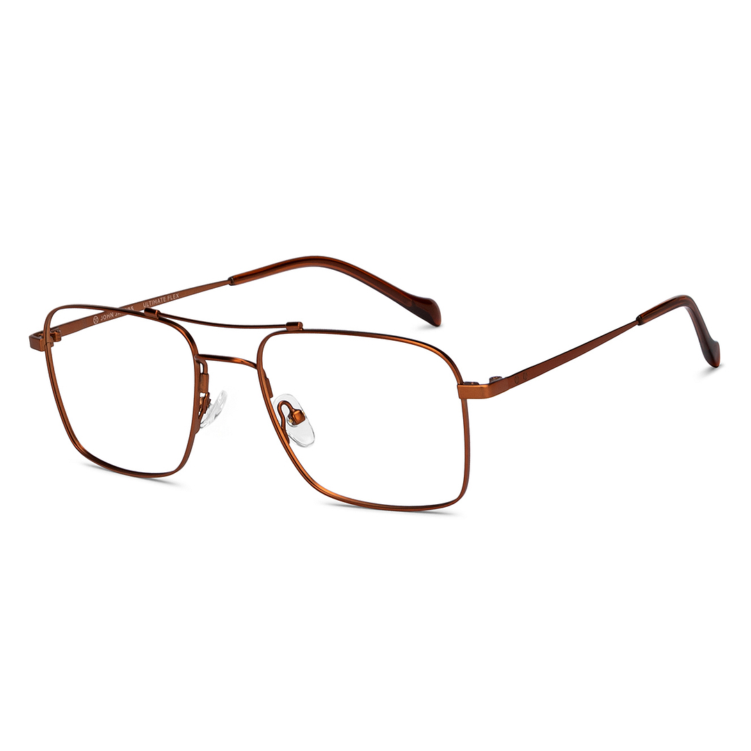 John Jacobs Online Dark Brown Full Rim Square right side