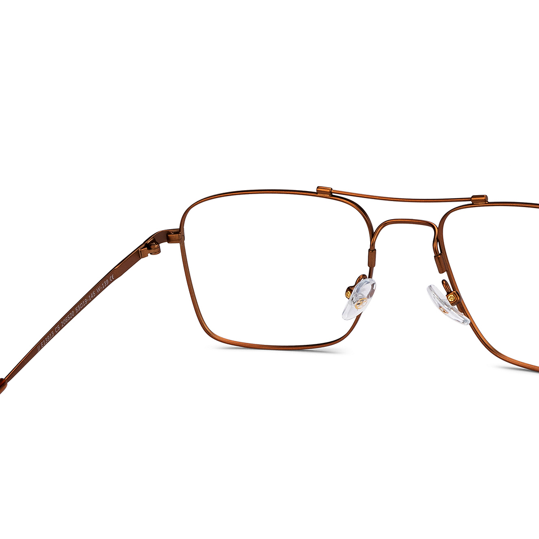 John Jacobs Online Dark Brown Full Rim Square right side