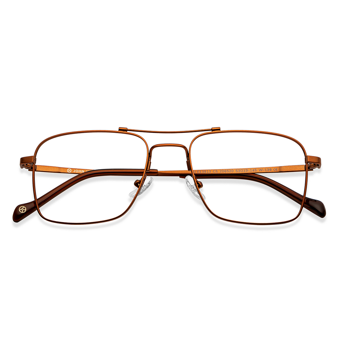 John Jacobs Online Dark Brown Full Rim Square left side