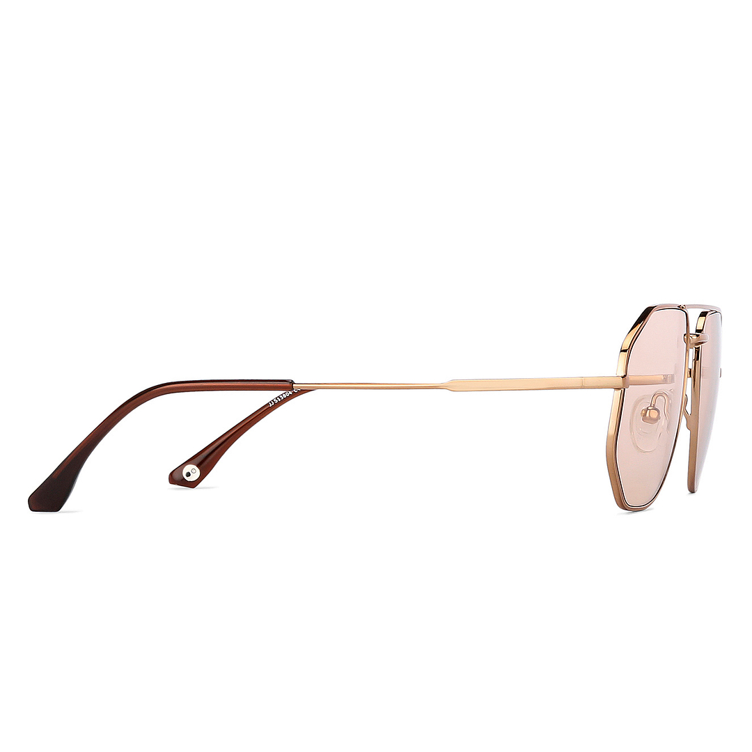 John Jacobs Online Gold Full Rim Aviator right side