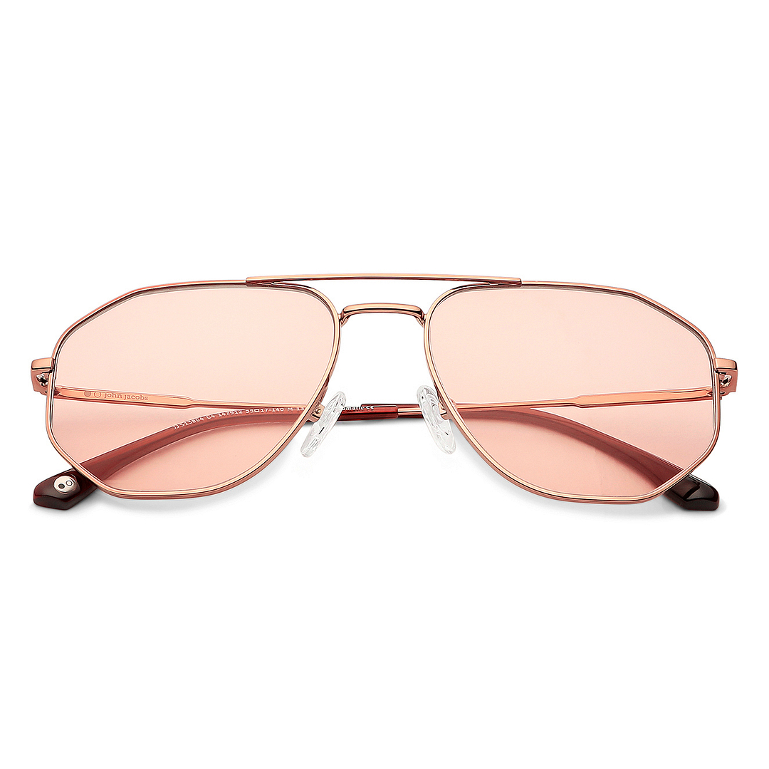 John Jacobs Online Gold Full Rim Aviator left side