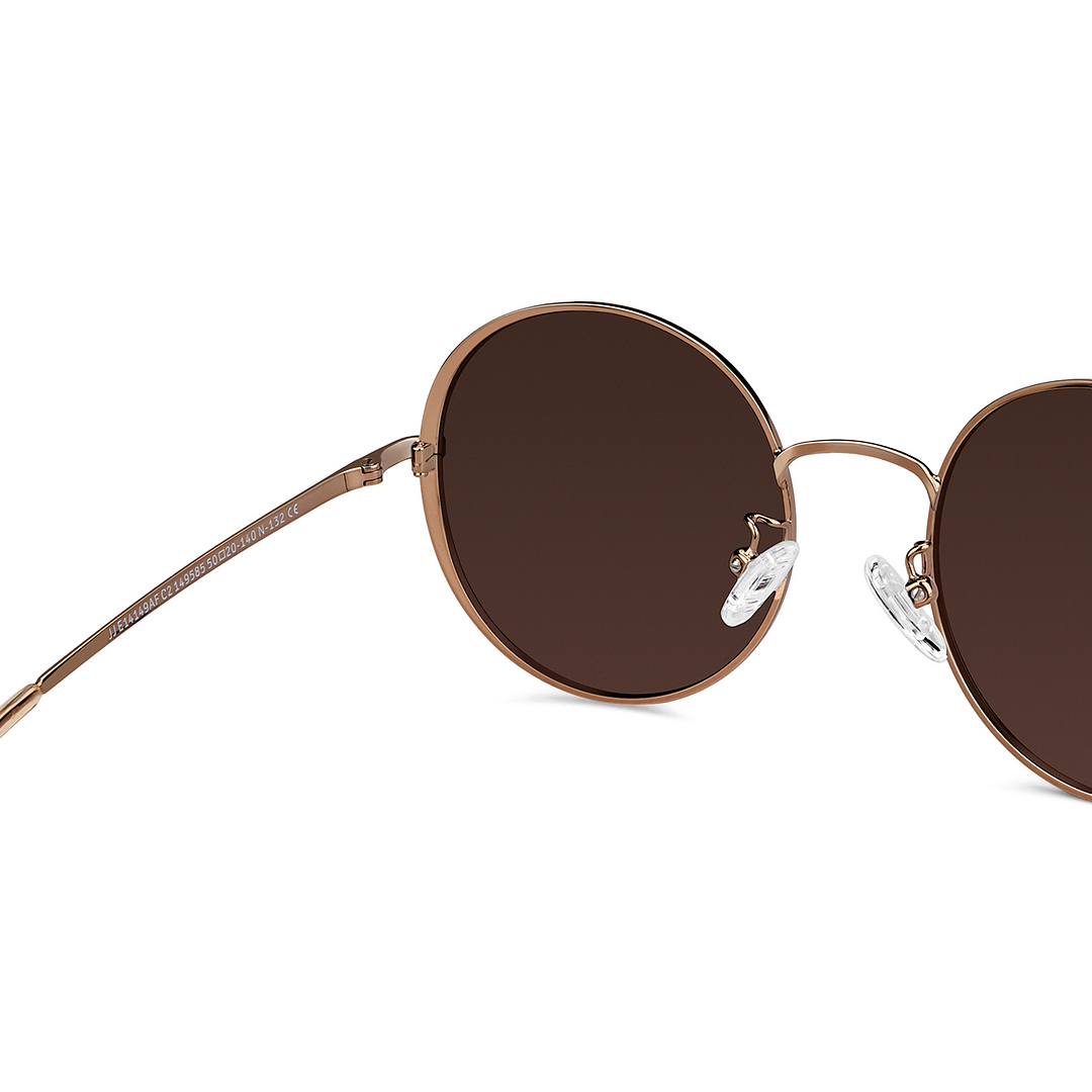 John Jacobs Online Light Brown Full Rim Round right side