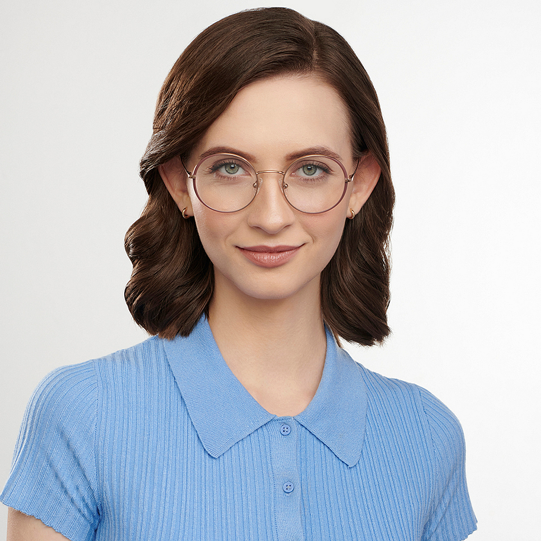 John Jacobs Online Light Brown Full Rim Round right side