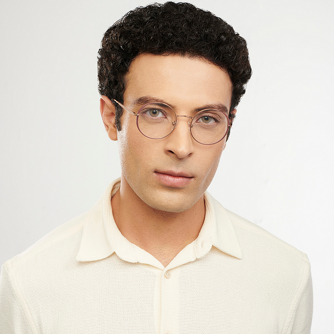 John Jacobs Online Light Brown Full Rim Round right side