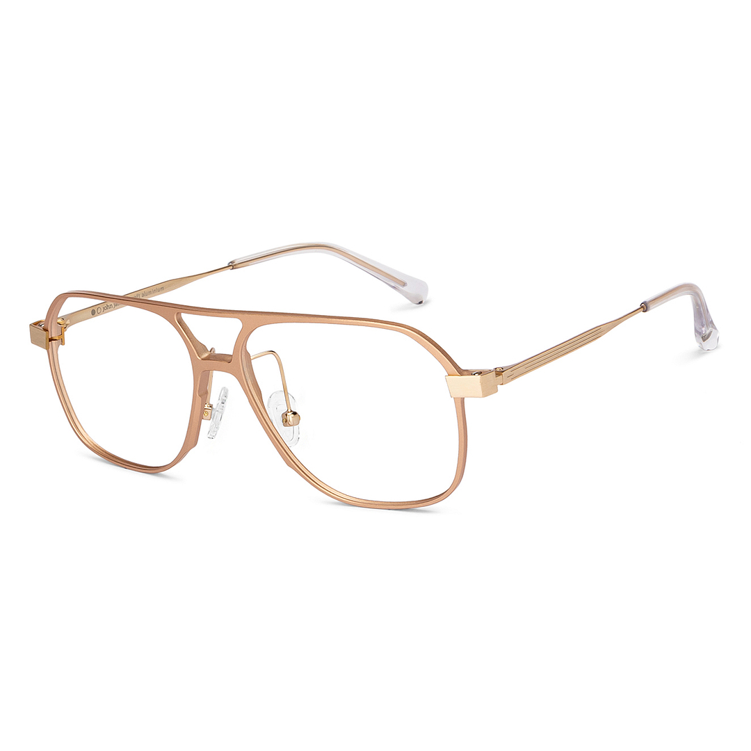 John Jacobs Online Dark Brown Full Rim Aviator right side