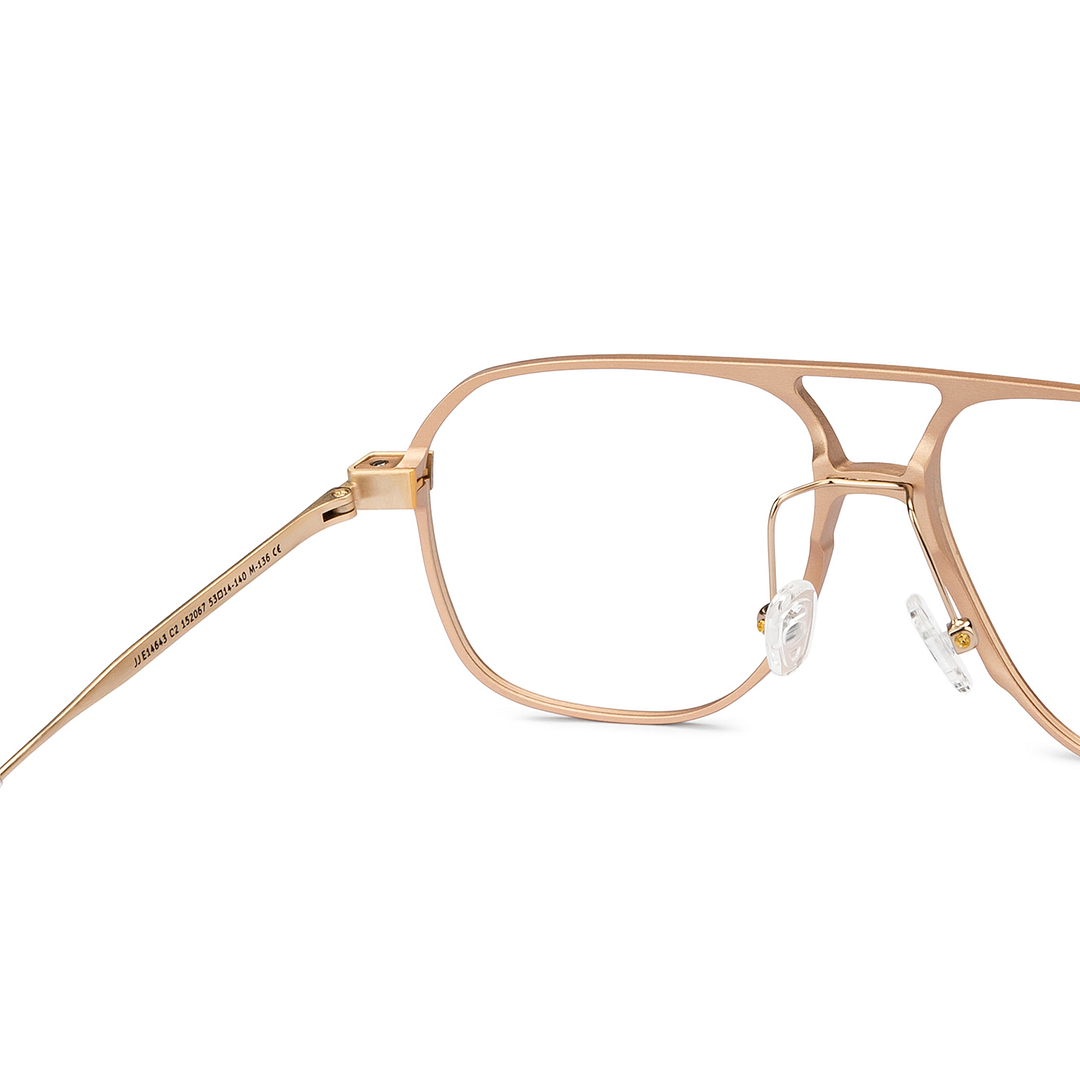 John Jacobs Online Dark Brown Full Rim Aviator right side