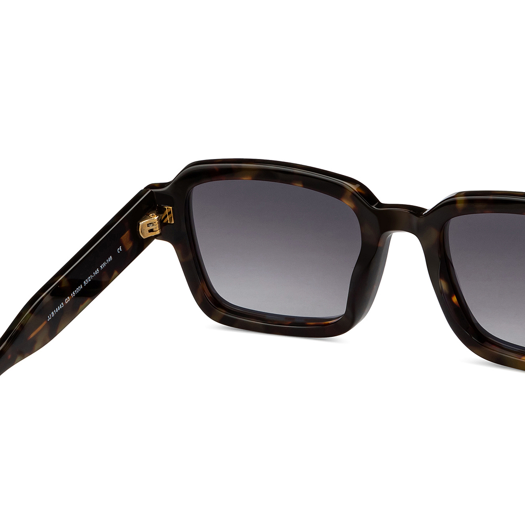 John Jacobs Light Brown Full Rim Square right side