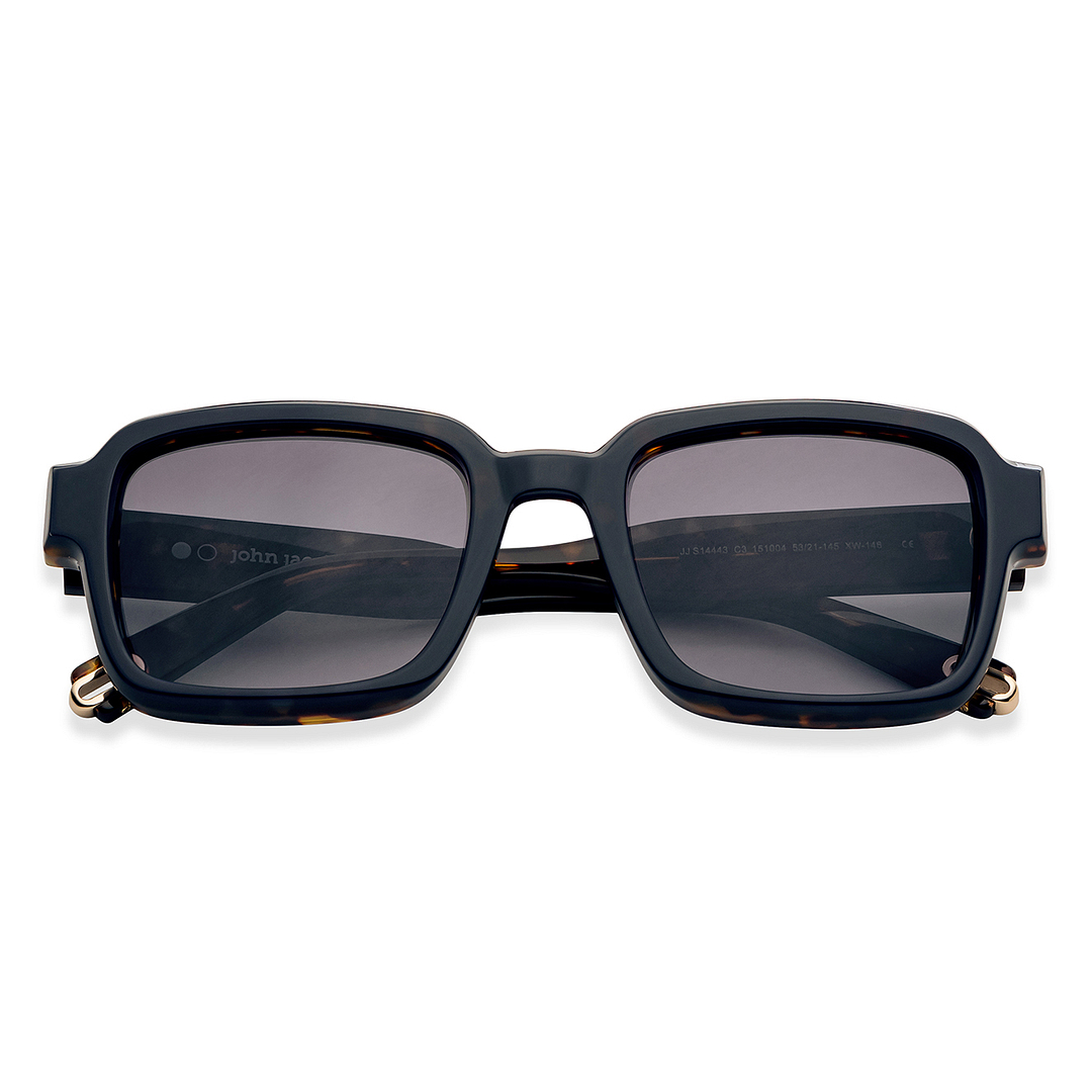 John Jacobs Light Brown Full Rim Square left side