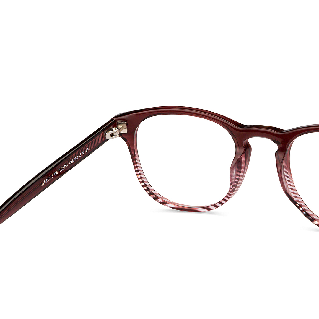 John Jacobs Dark Brown Full Rim Square right side