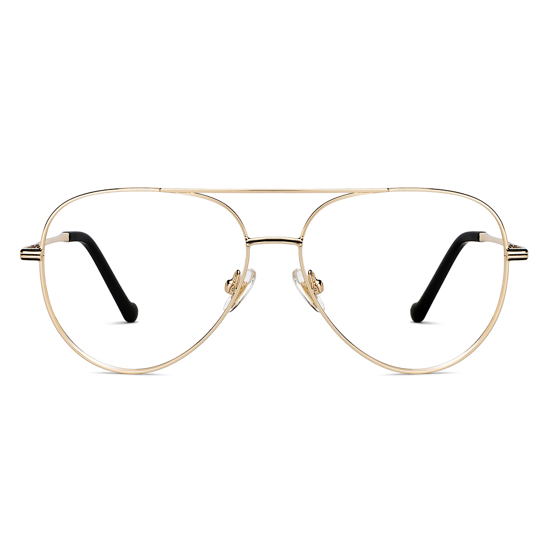 John Jacobs Online Gold Full Rim Aviator right side