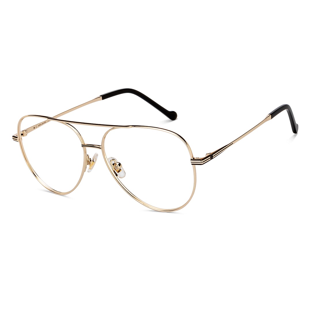 John Jacobs Online Gold Full Rim Aviator right side