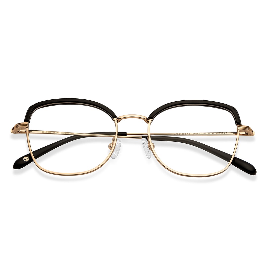 John Jacobs Online Black Full Rim Square left side