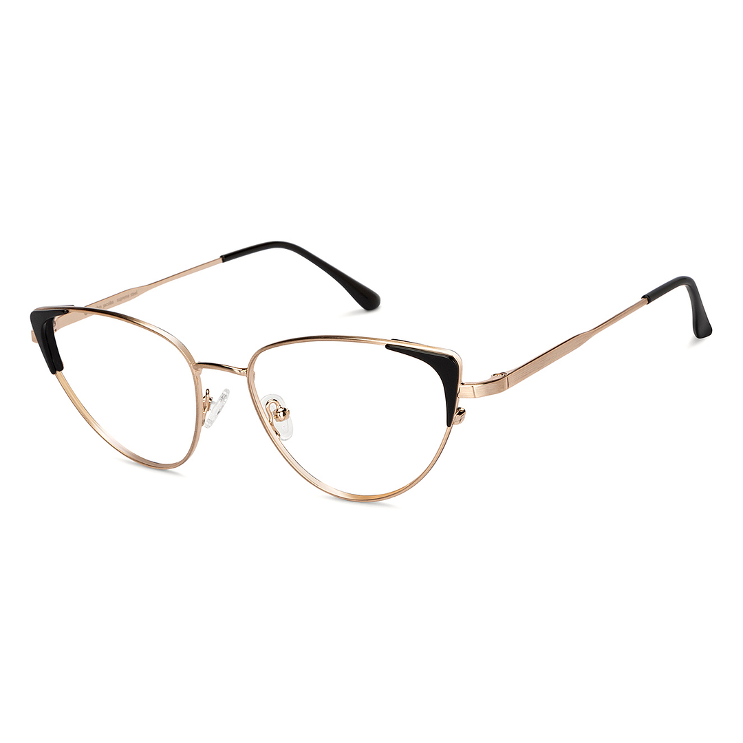 John Jacobs Online Gold Full Rim Cat Eye left side