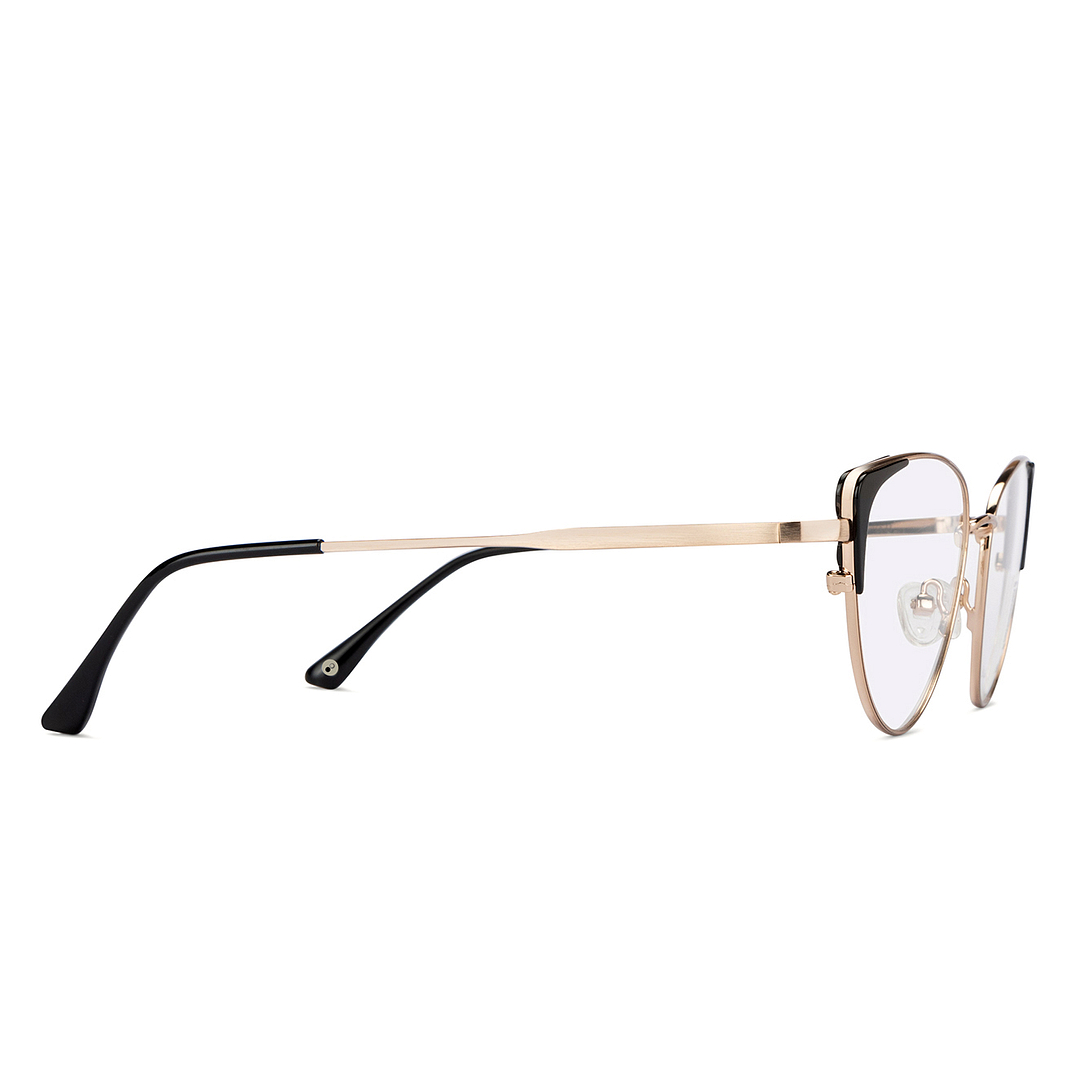 John Jacobs Online Gold Full Rim Cat Eye left side