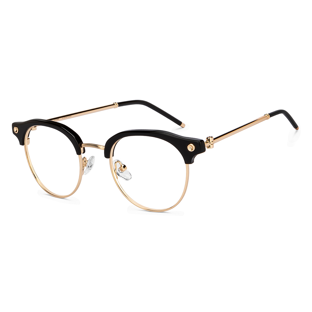 John Jacobs Black Full Rim Clubmaster right side