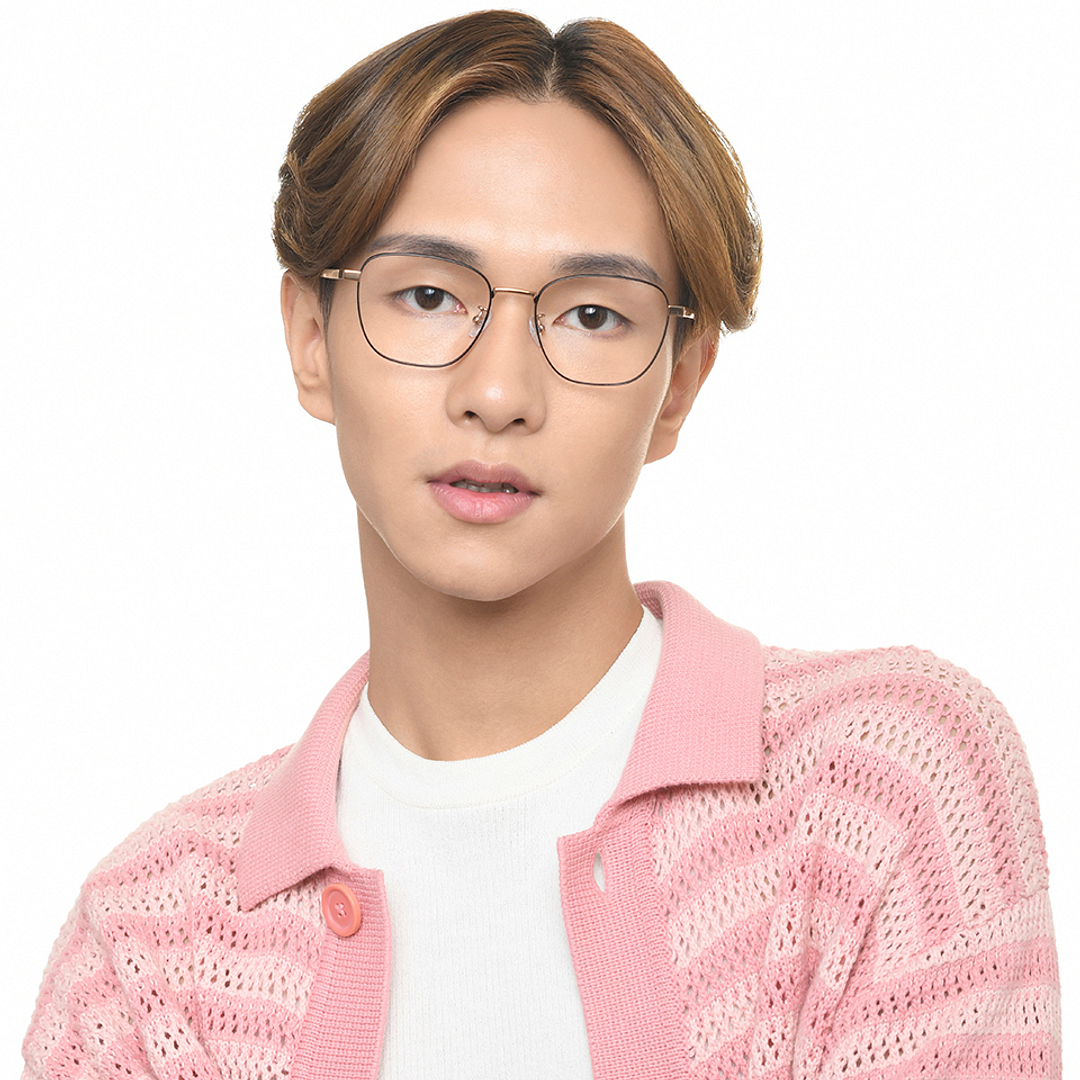 John Jacobs Black Full Rim Square left side