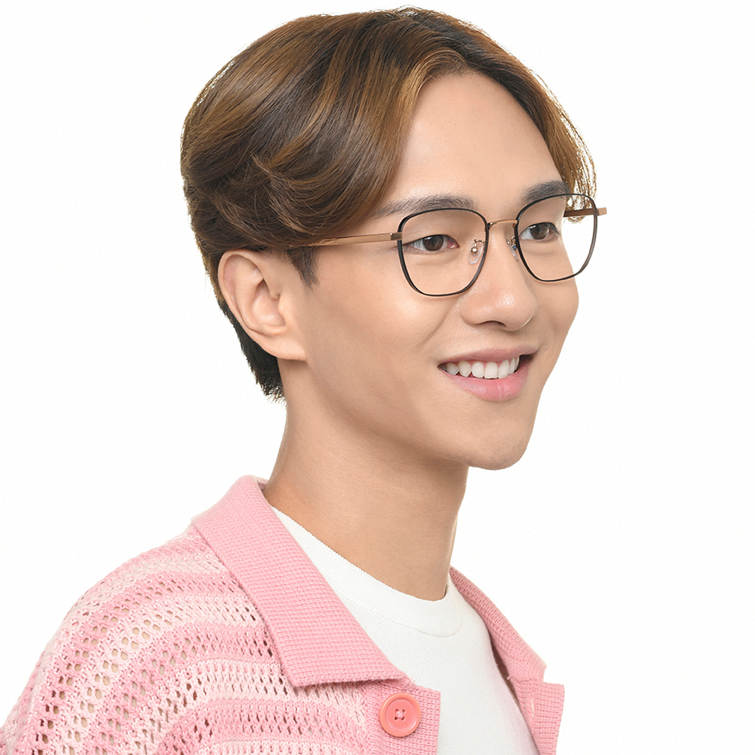 John Jacobs Black Full Rim Square right side