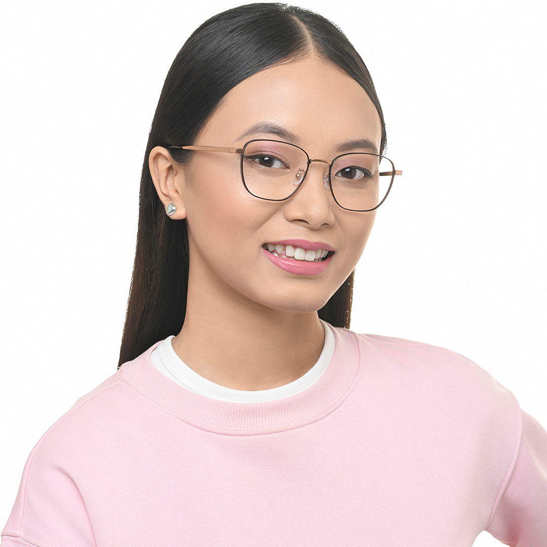 John Jacobs Black Full Rim Square left side