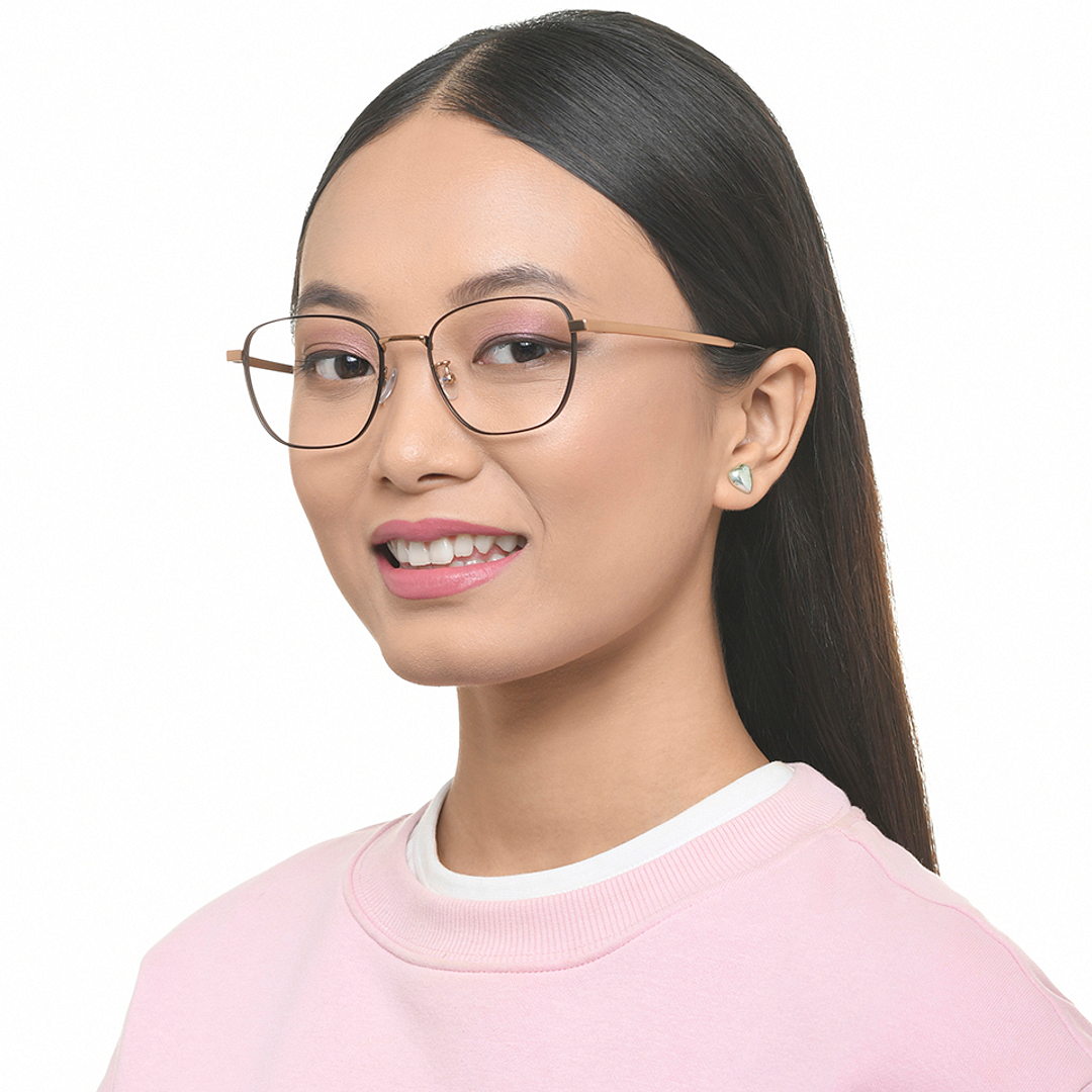 John Jacobs Black Full Rim Square right side