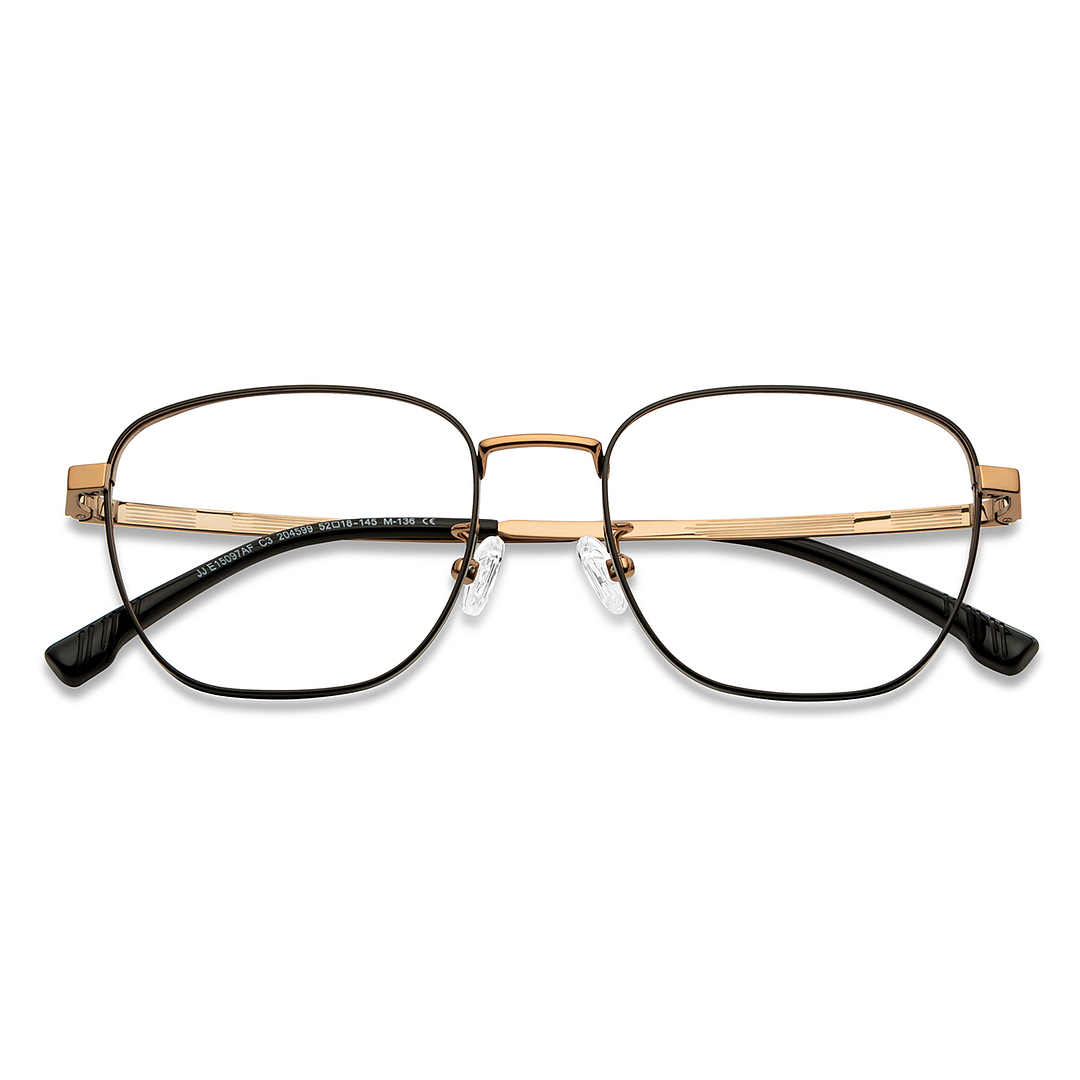 John Jacobs Black Full Rim Square left side