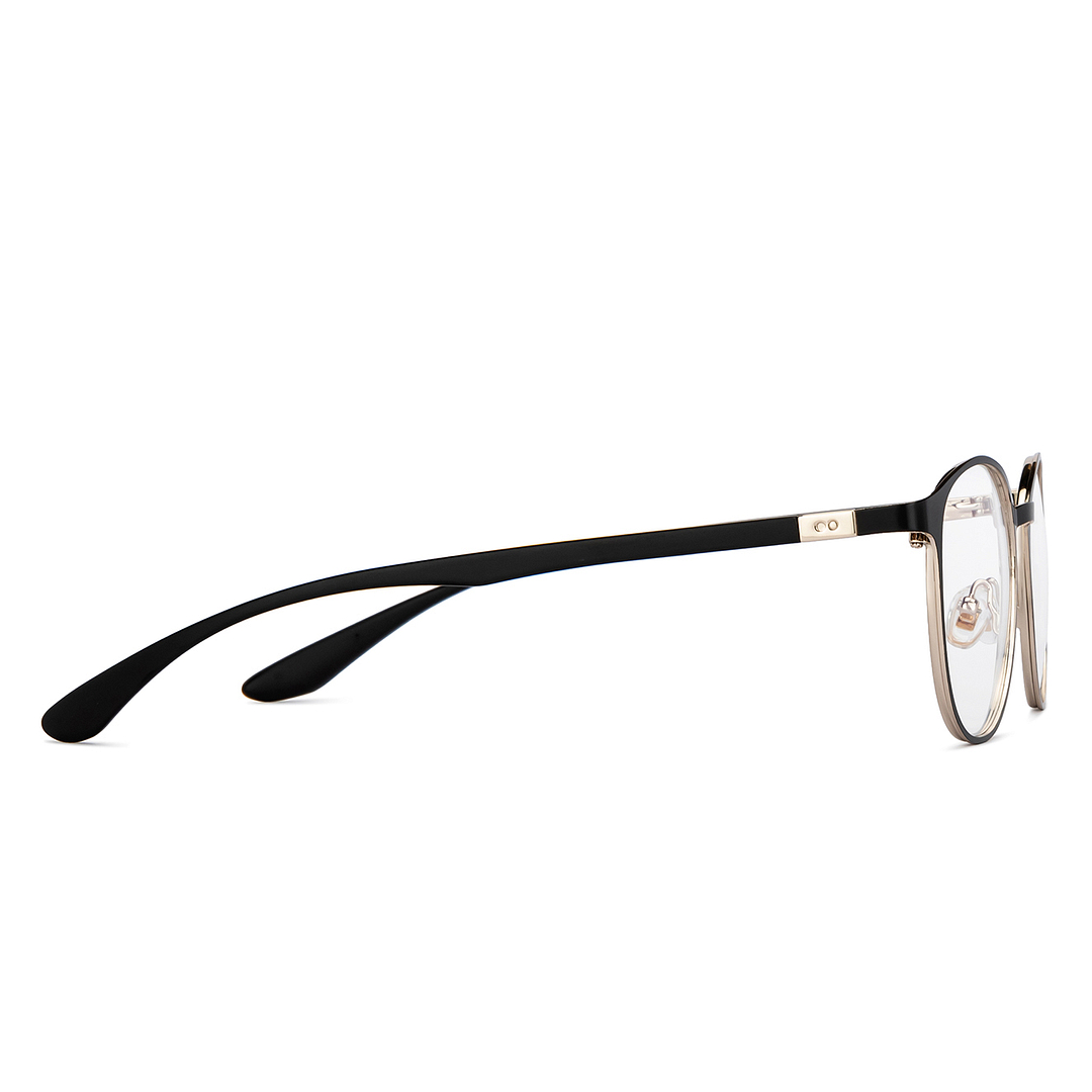 John Jacobs Black Full Rim Round left side
