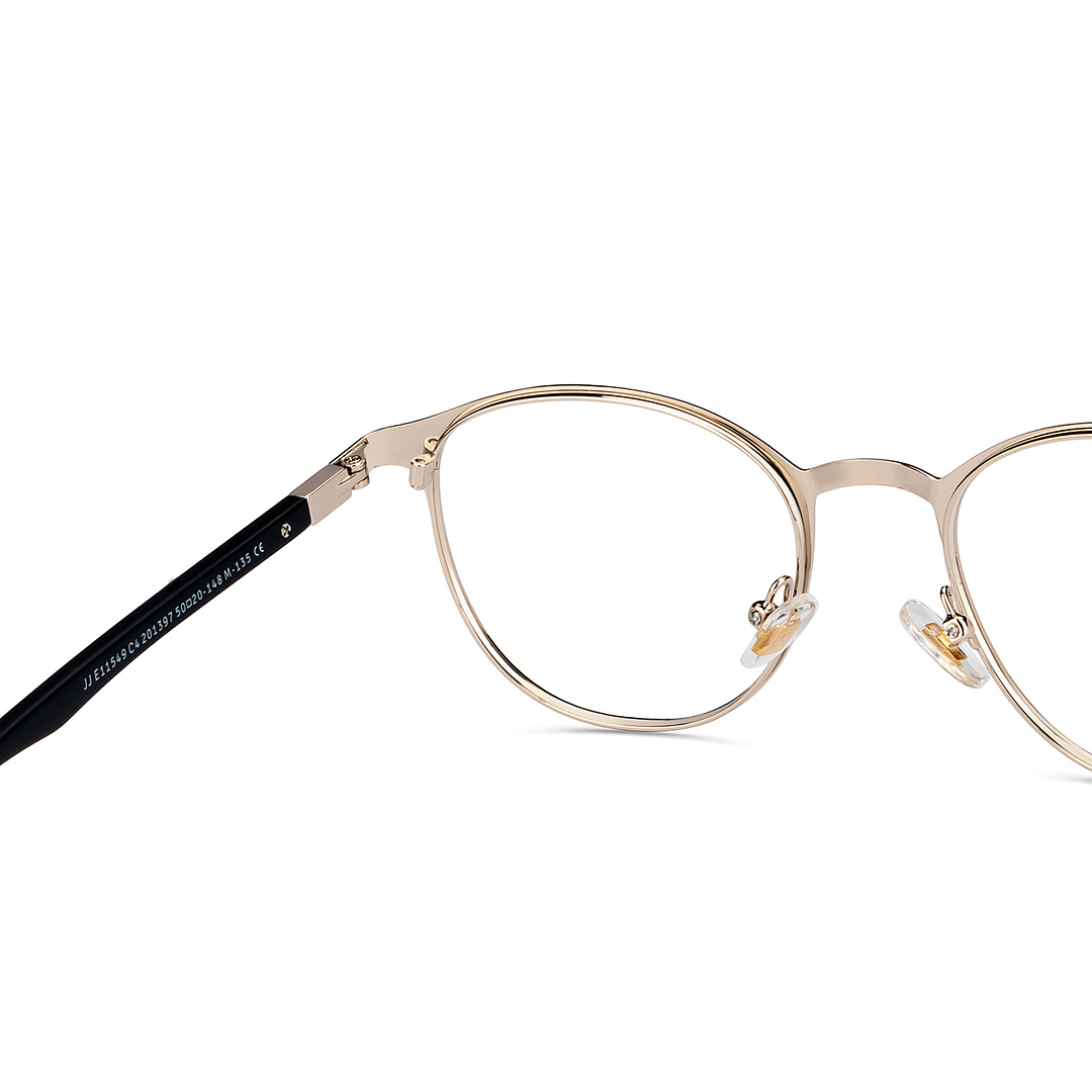 John Jacobs Black Full Rim Round right side