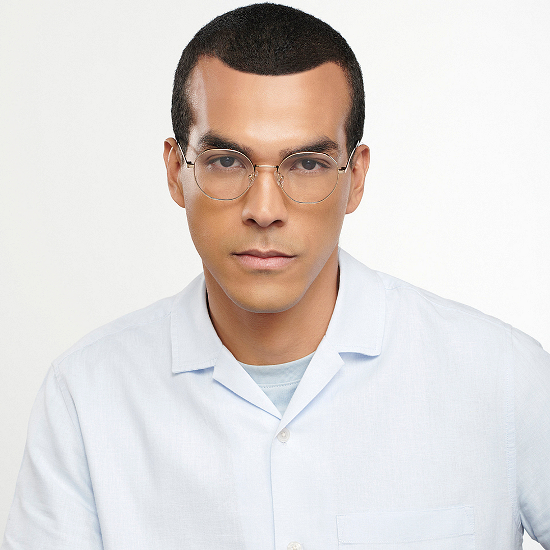 John Jacobs Black Full Rim Round left side