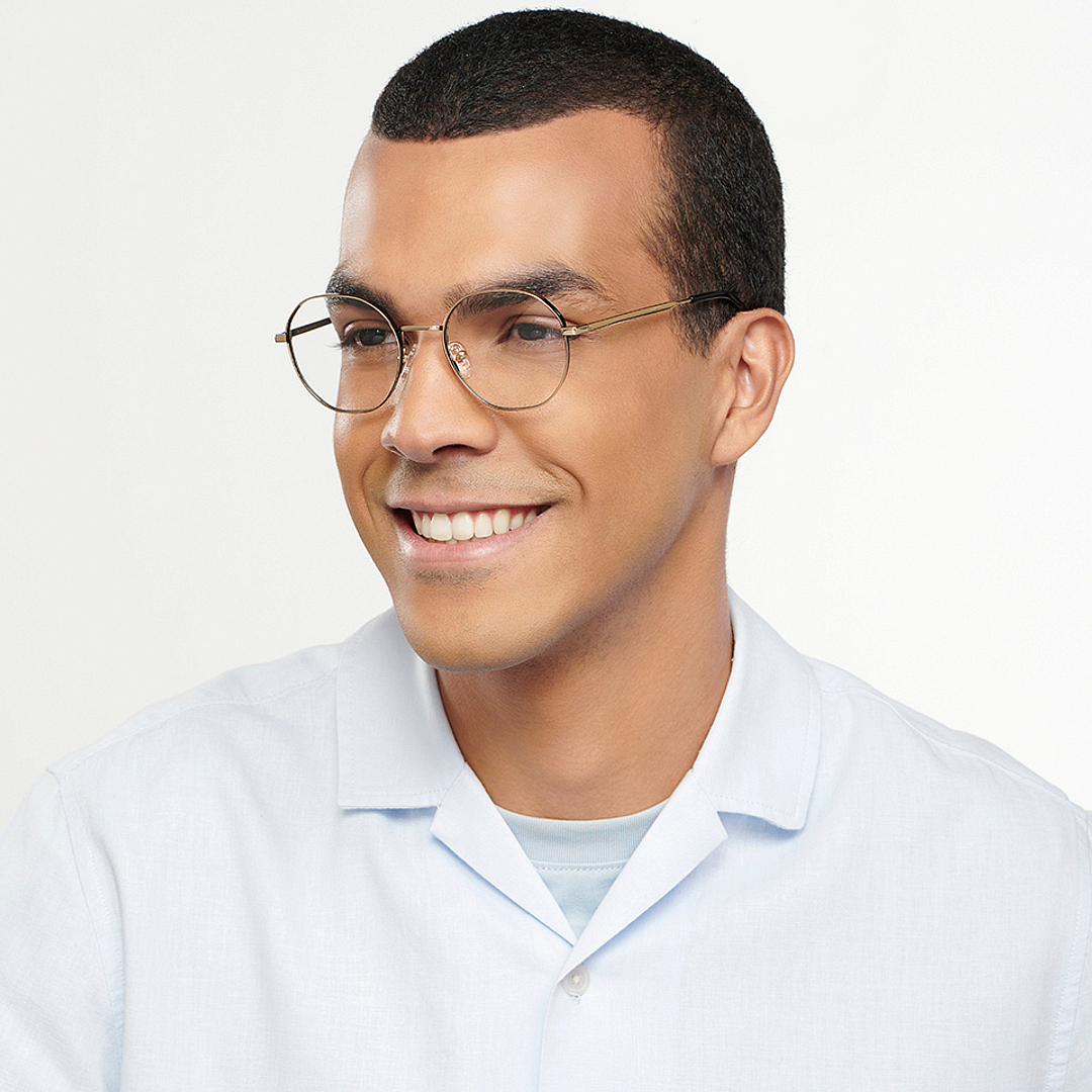 John Jacobs Black Full Rim Round right side