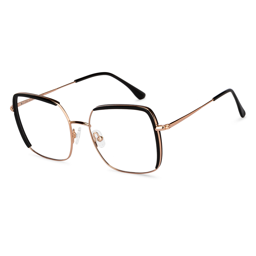 John Jacobs Black Full Rim Square right side