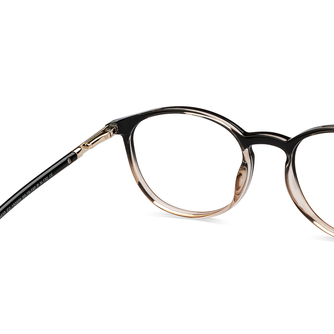 John Jacobs Online Black Full Rim Round right side