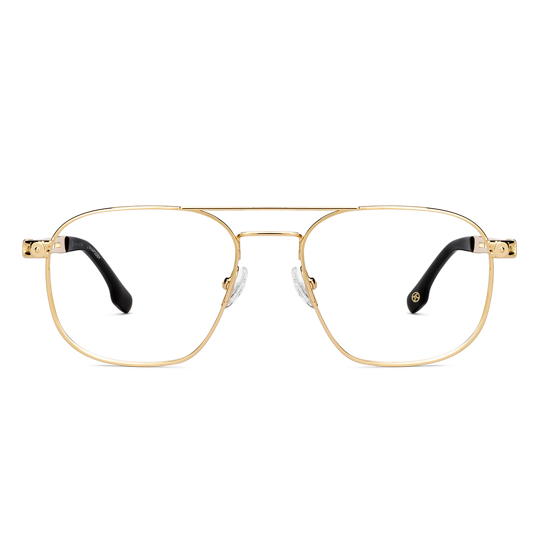 Buy Gold Black Full Rim Square John Jacobs Supreme Steel JJ E15287