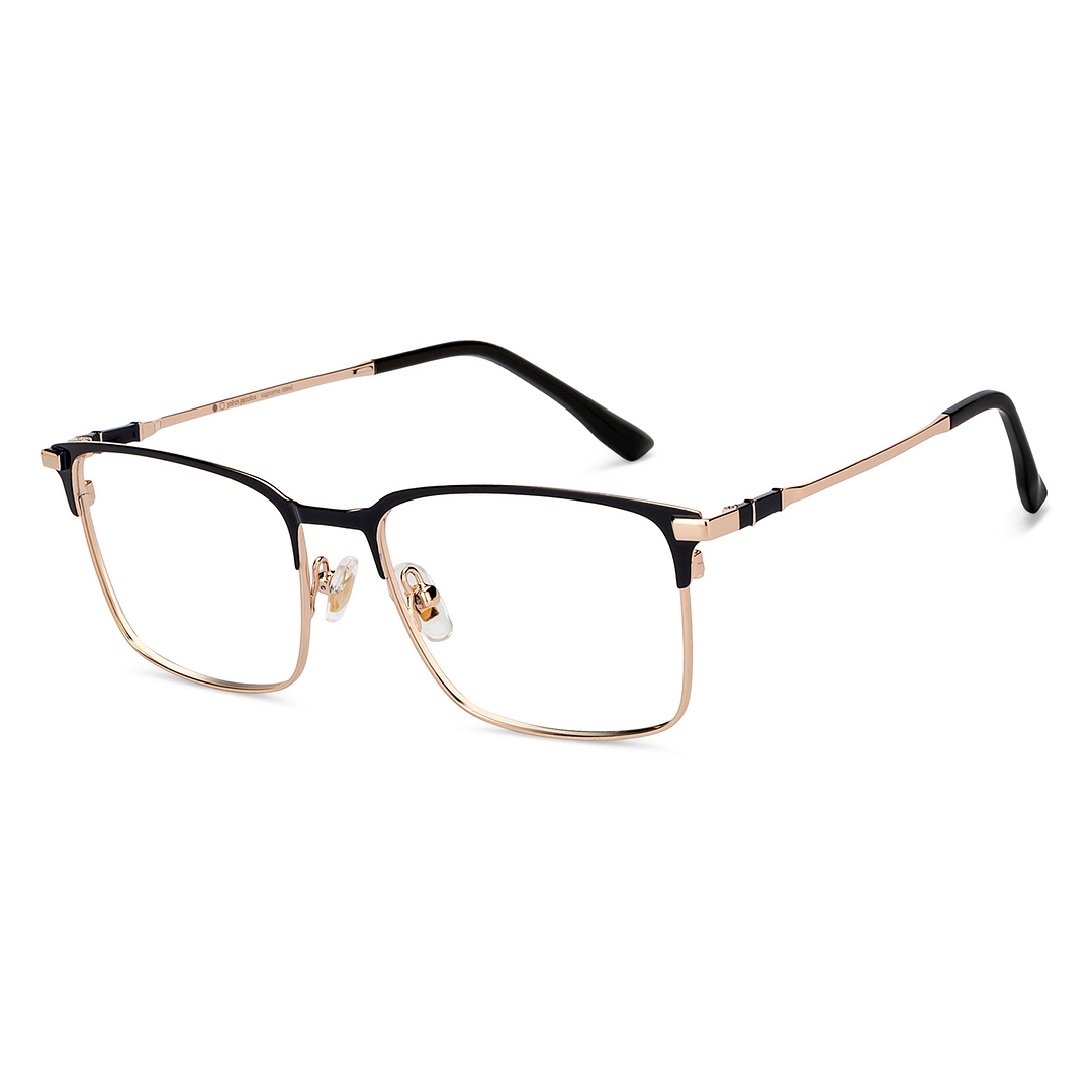 John Jacobs Black Full Rim Square right side