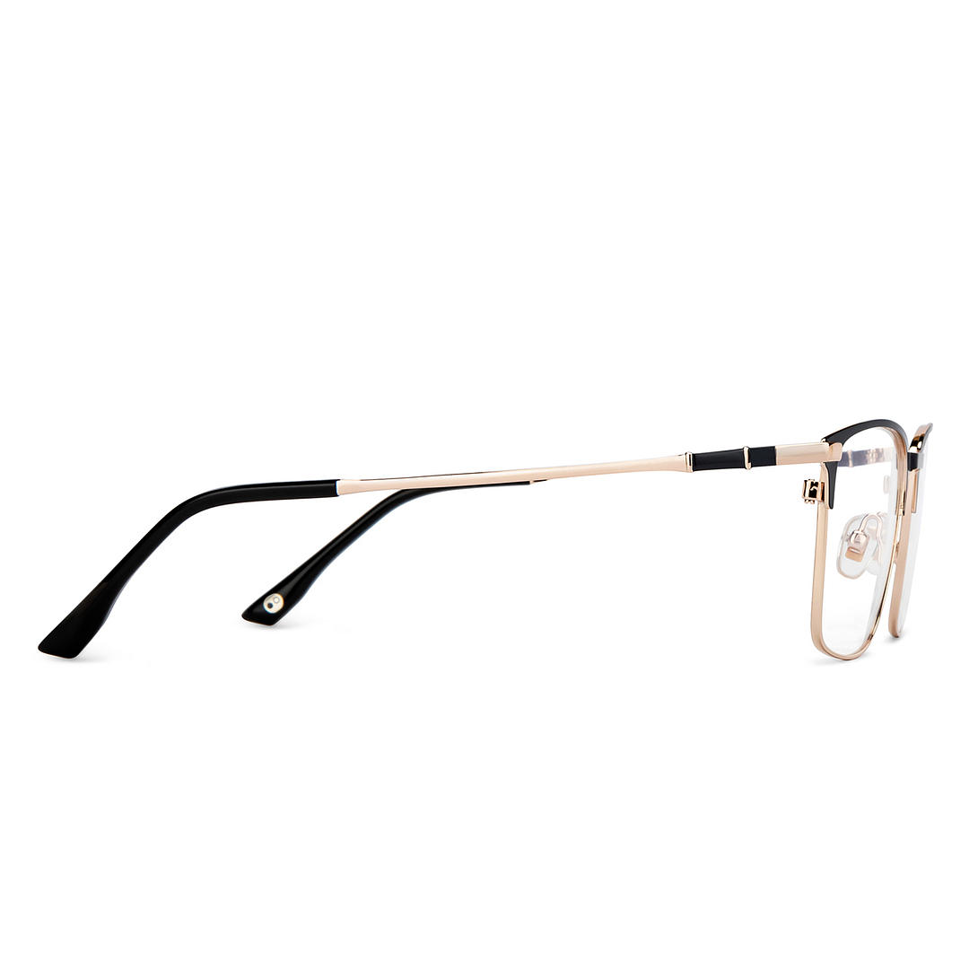 John Jacobs Black Full Rim Square left side