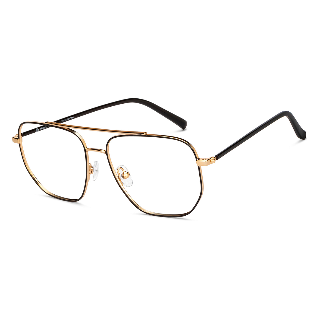 John Jacobs Online Gold Full Rim Square right side